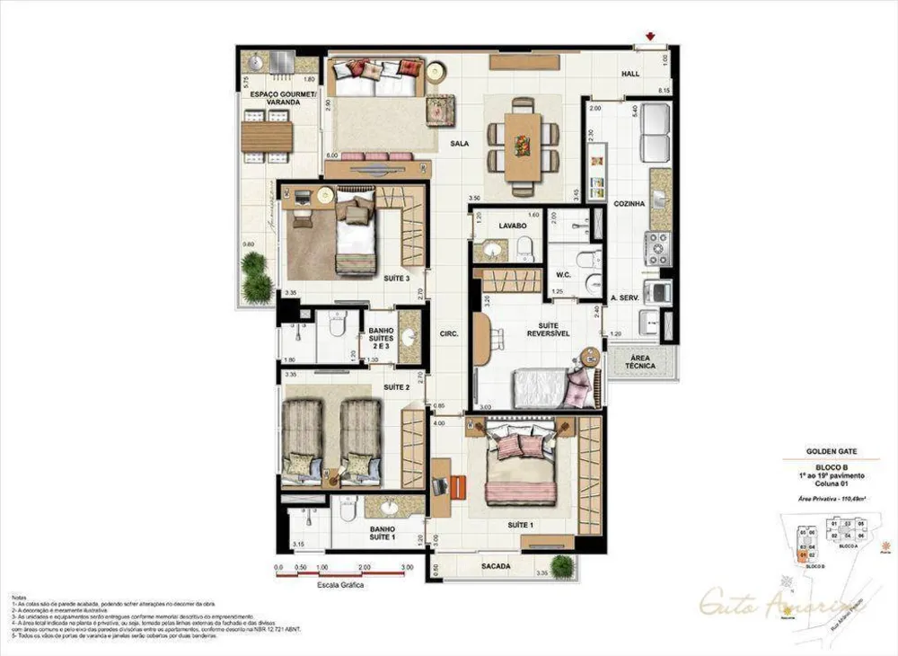 Cobertura, 4 quartos, 186 m² - Foto 55