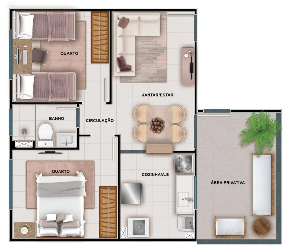 Apartamento, 2 quartos, 44 m² - Foto 21