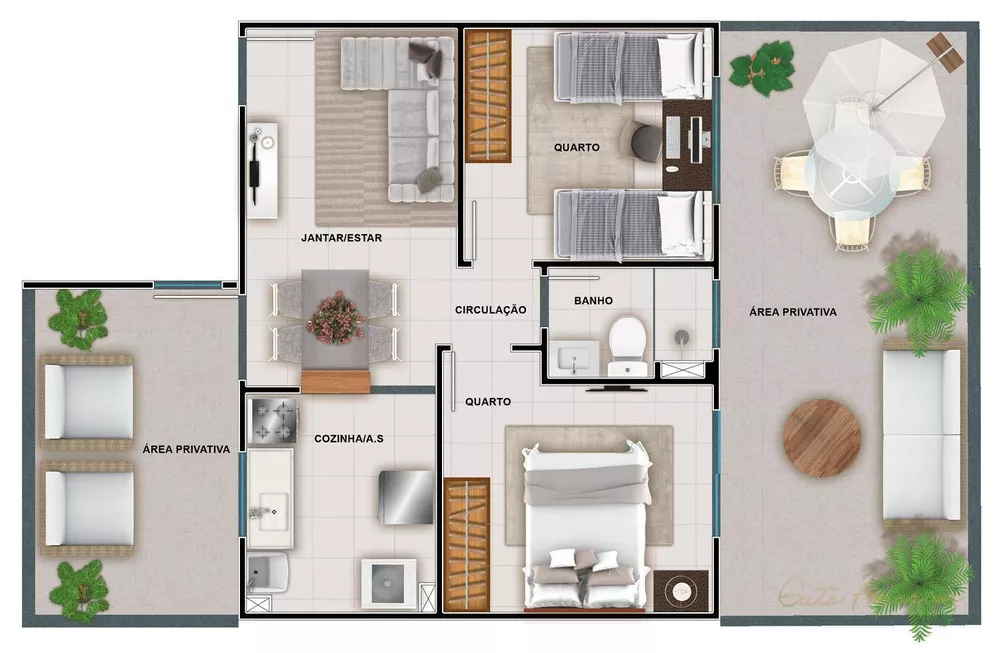 Apartamento, 2 quartos, 44 m² - Foto 23