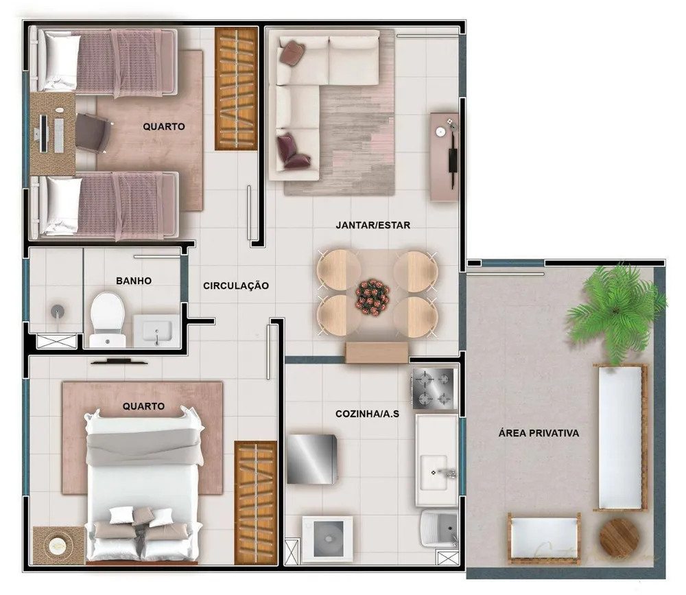 Apartamento, 2 quartos, 44 m² - Foto 16