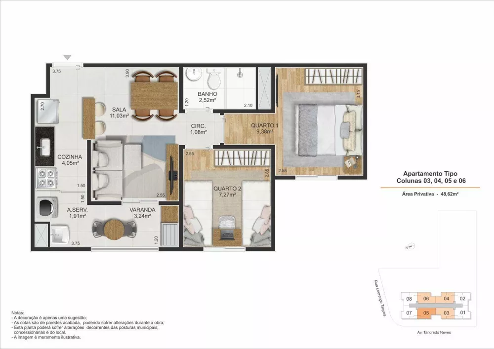 Apartamento, 2 quartos, 48 m² - Foto 15