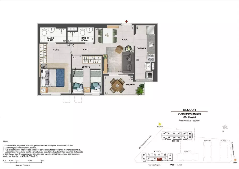 Apartamento, 2 quartos, 53 m² - Foto 14