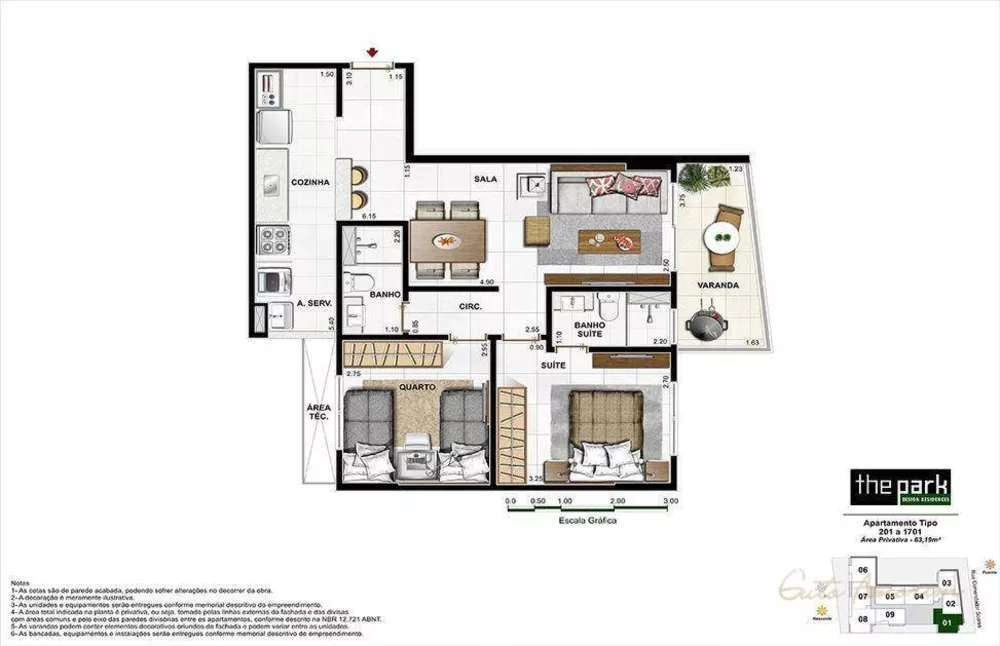 Apartamento, 2 quartos, 63 m² - Foto 24