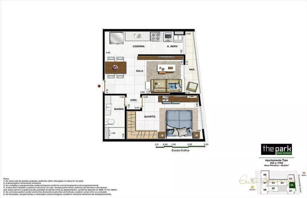 Apartamento, 2 quartos, 63 m² - Foto 12