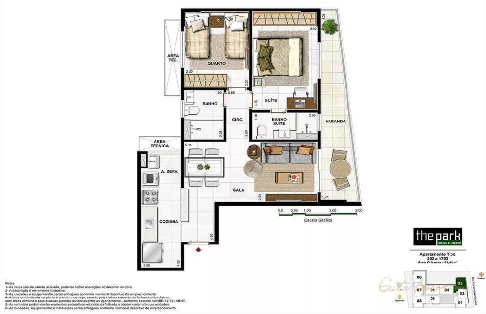 Apartamento, 2 quartos, 63 m² - Foto 6
