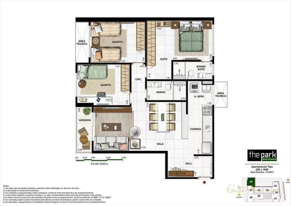 Apartamento, 2 quartos, 63 m² - Foto 2
