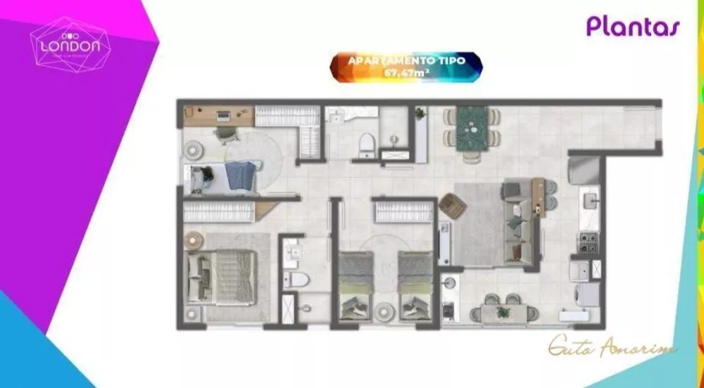 Apartamento, 2 quartos, 53 m² - Foto 61