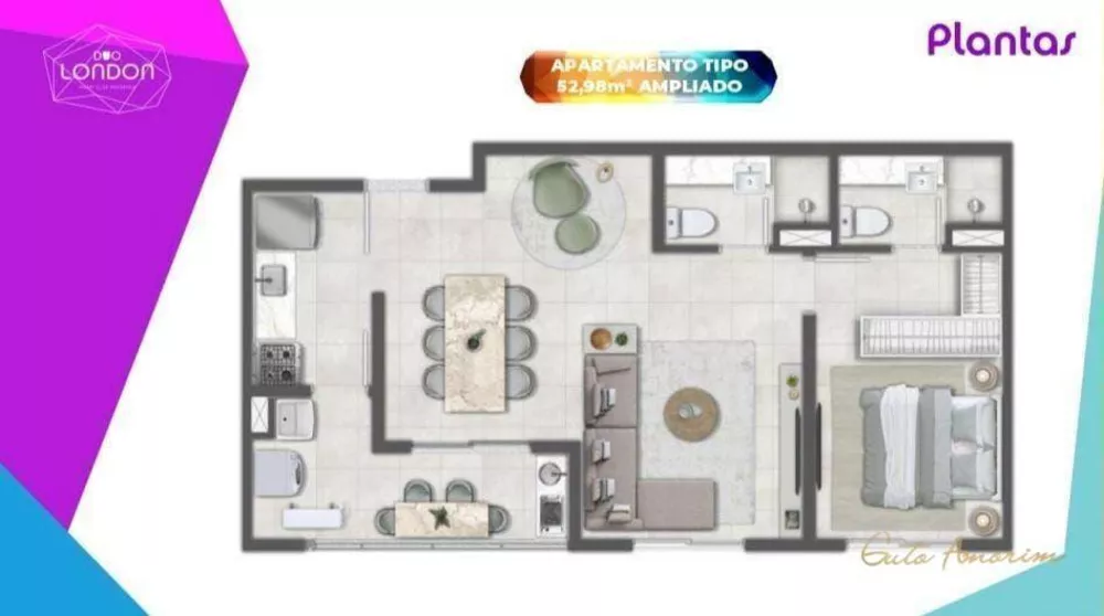 Apartamento, 2 quartos, 53 m² - Foto 62