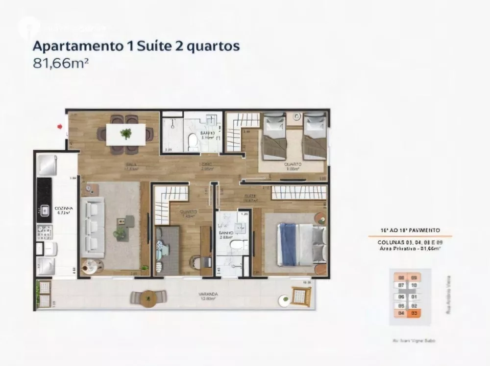 Apartamento, 2 quartos, 62 m² - Foto 12