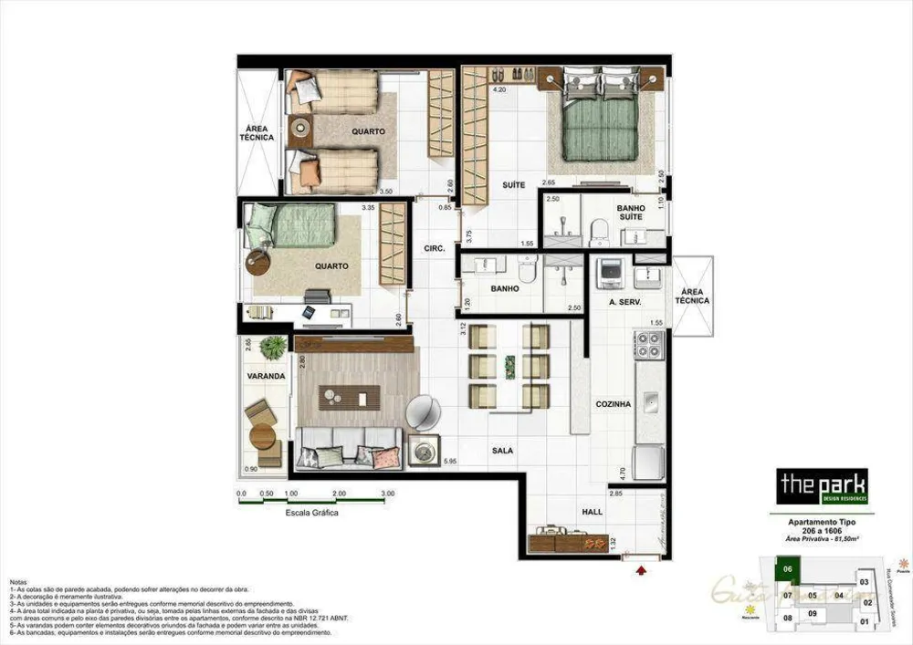 Apartamento, 3 quartos, 74 m² - Foto 43