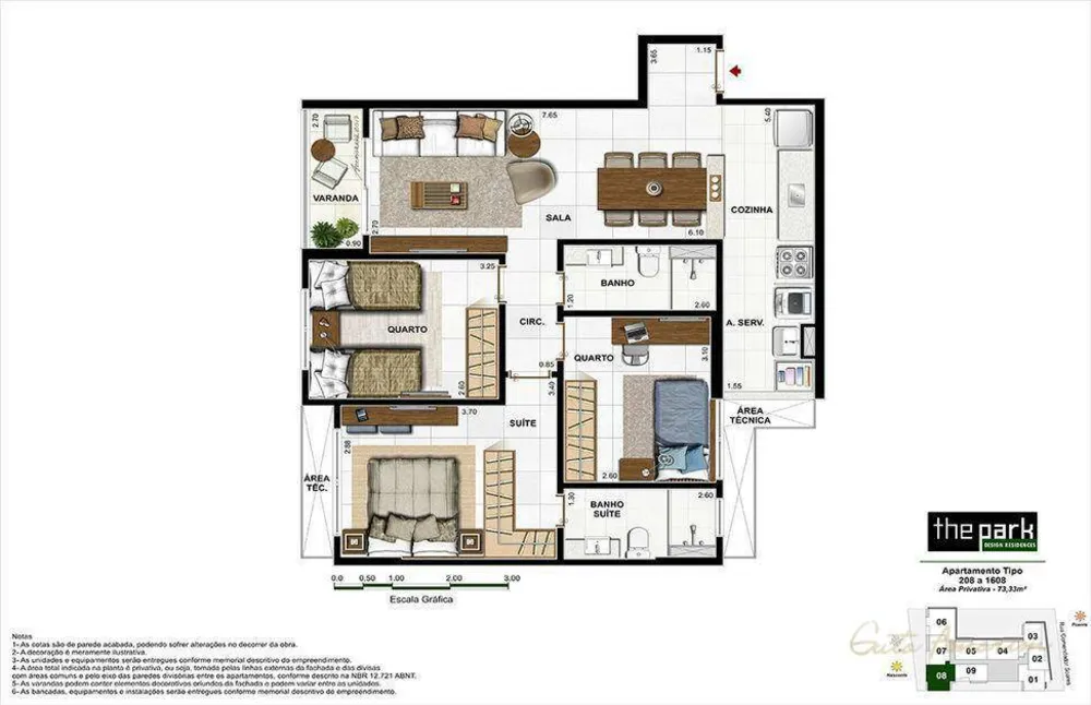 Apartamento, 3 quartos, 74 m² - Foto 41