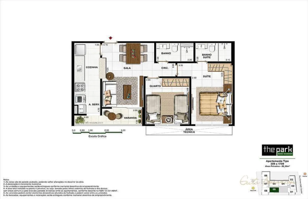Apartamento, 3 quartos, 74 m² - Foto 40
