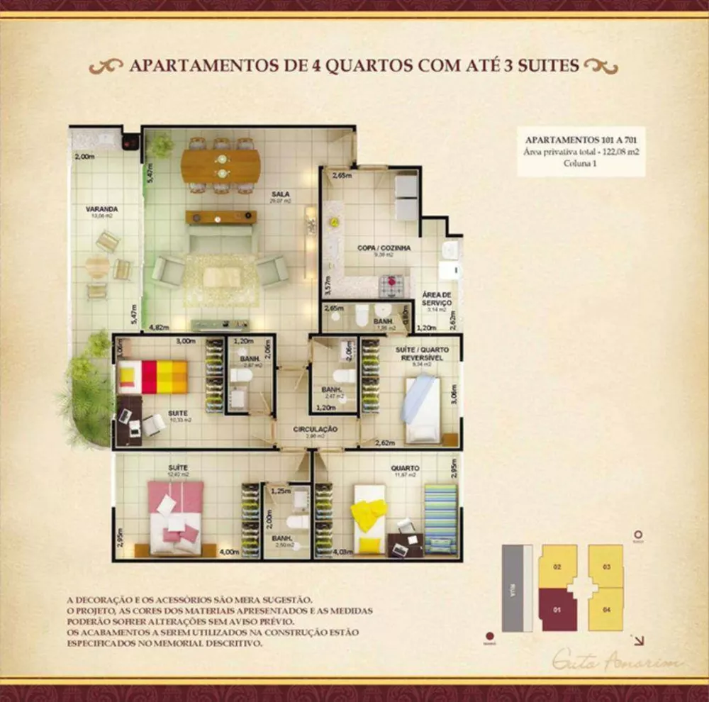 Apartamento, 4 quartos, 124 m² - Foto 18