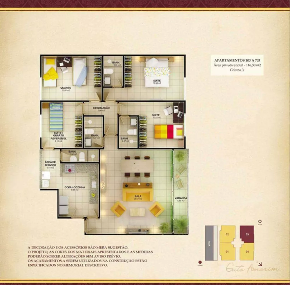 Apartamento, 4 quartos, 124 m² - Foto 10