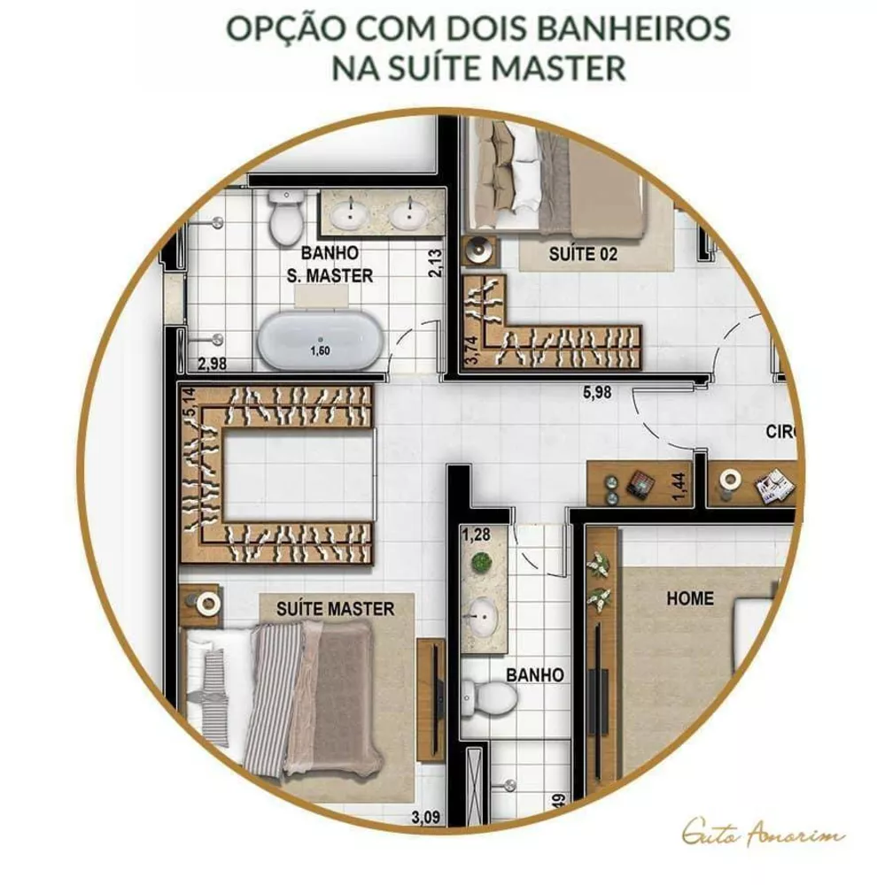 Apartamento, 3 quartos, 102 m² - Foto 59
