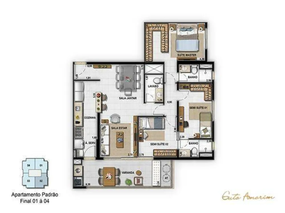 Apartamento, 3 quartos, 125 m² - Foto 40