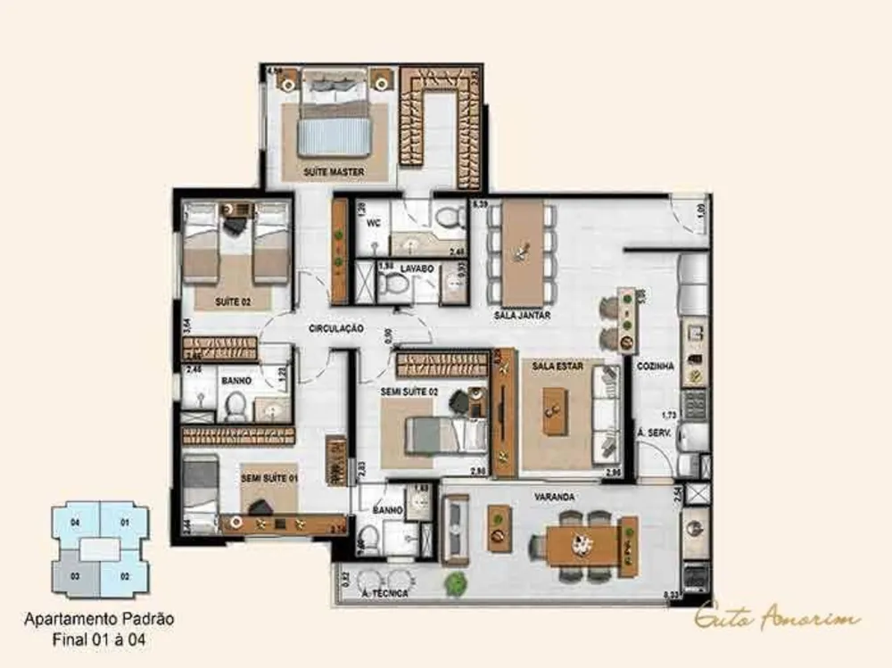 Apartamento, 3 quartos, 125 m² - Foto 39