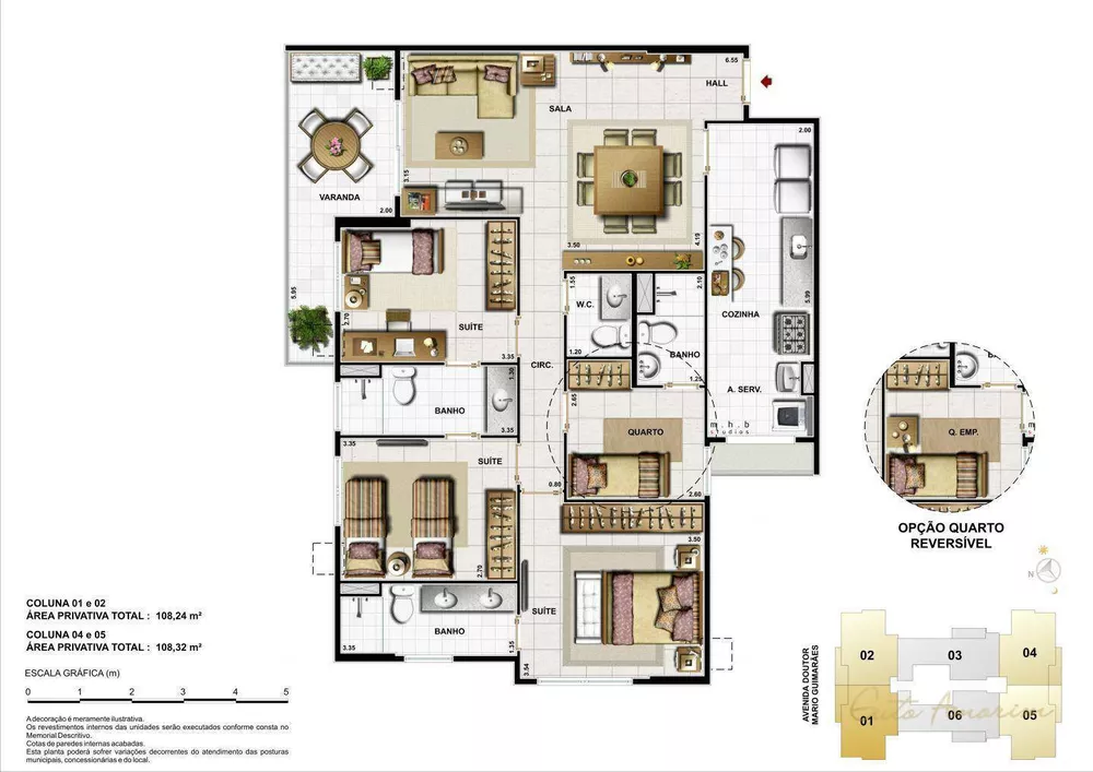 Apartamento, 4 quartos, 107 m² - Foto 20