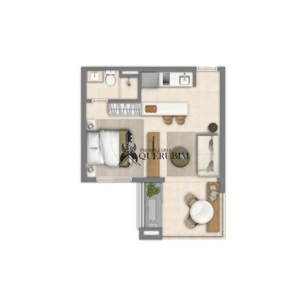 Flat/Apart Hotel, 1 quarto, 37 m² - Foto 2