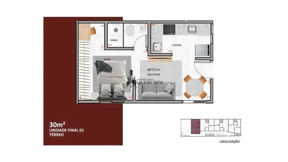 Apartamento, 2 quartos, 40 m² - Foto 2