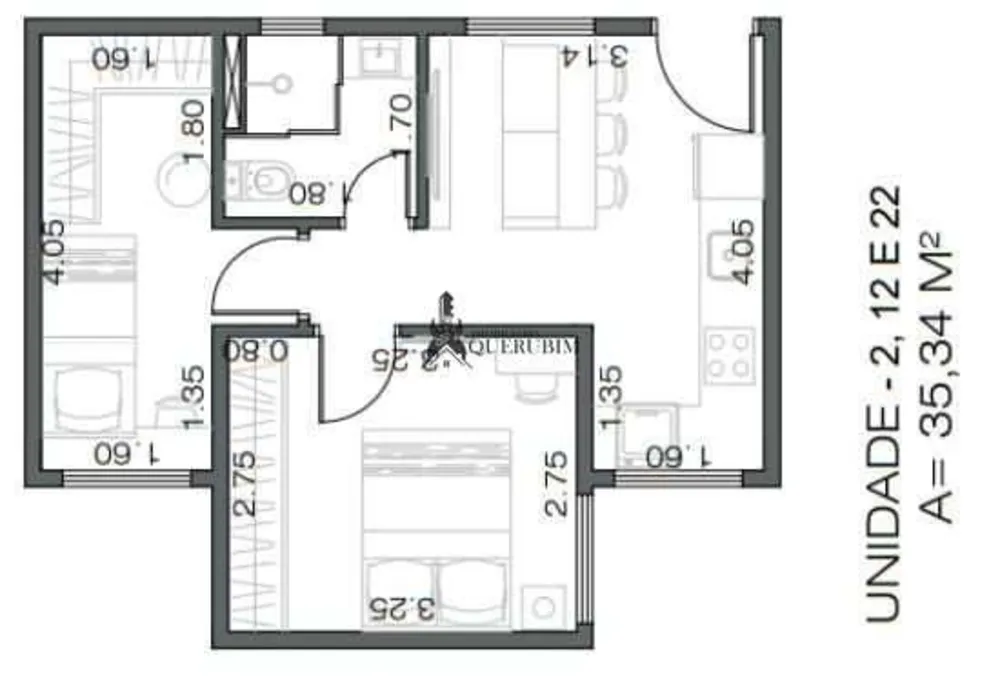 Apartamento, 2 quartos, 35 m² - Foto 4