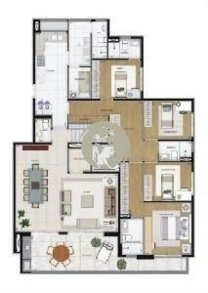 Apartamento à venda com 4 quartos, 180m² - Foto 3