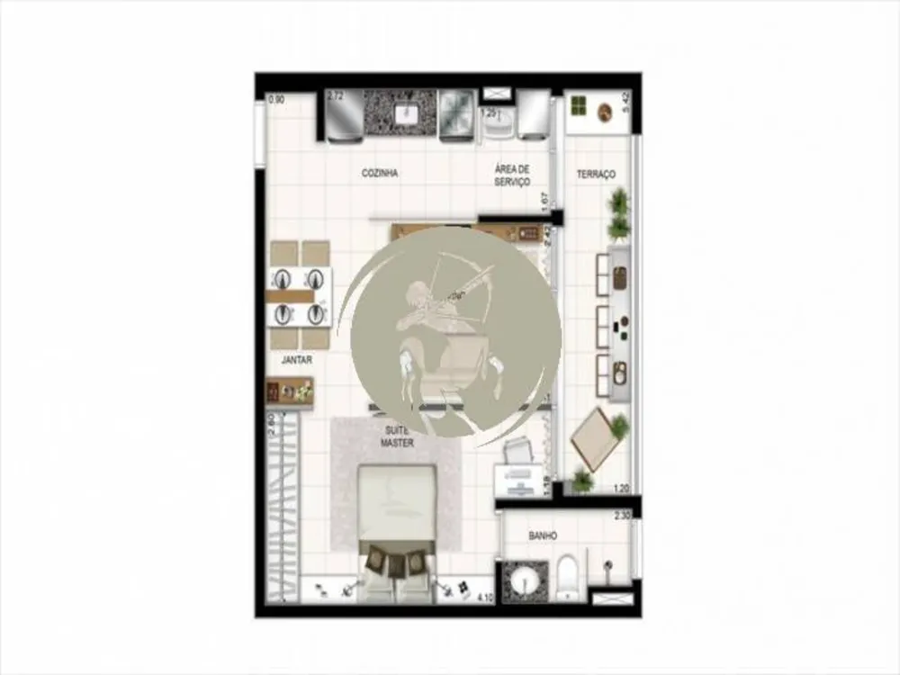 Apartamento, 1 quarto, 50 m² - Foto 8