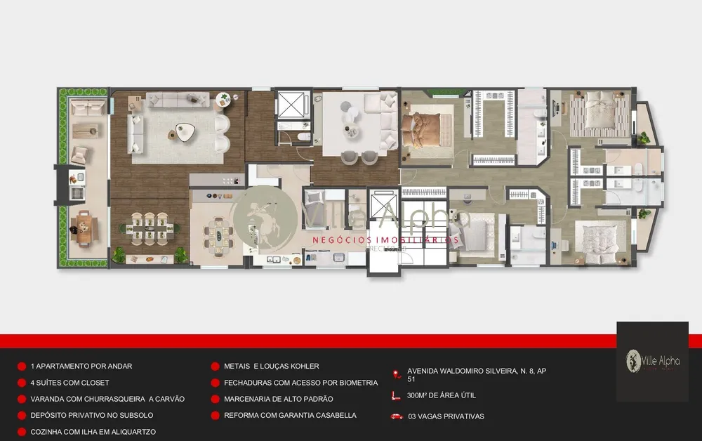 Apartamento, 4 quartos, 300 m² - Foto 5