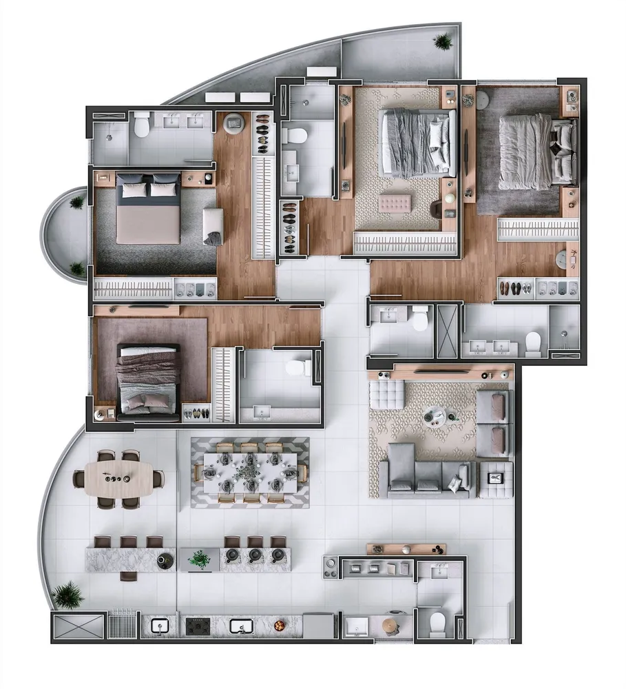 Apartamento, 4 quartos, 180 m² - Foto 12