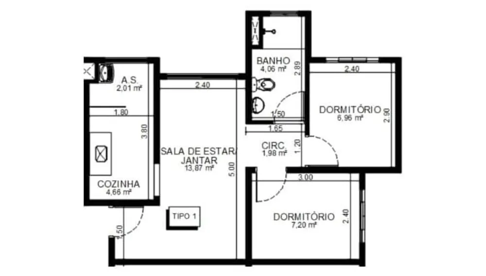 Apartamento, 2 quartos, 47 m² - Foto 9