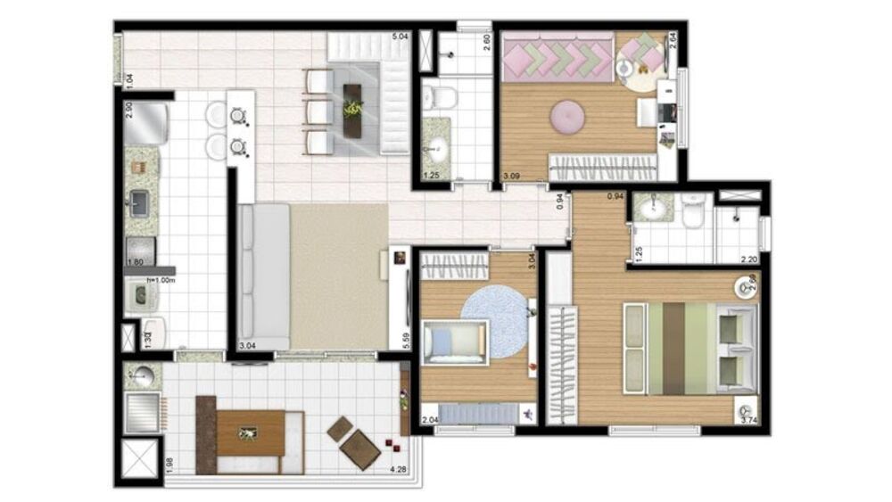 Apartamento à venda com 3 quartos, 82m² - Foto 6