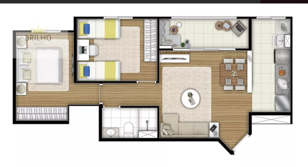 Apartamento, 2 quartos, 52 m² - Foto 7