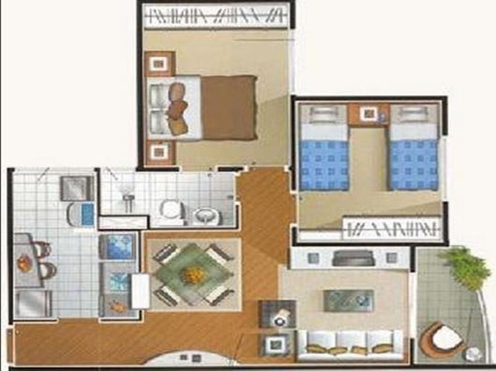 Apartamento, 2 quartos - Foto 1