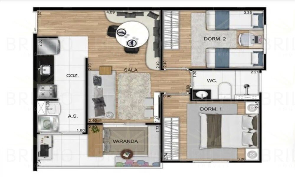 Apartamento à venda com 2 quartos, 49m² - Foto 16