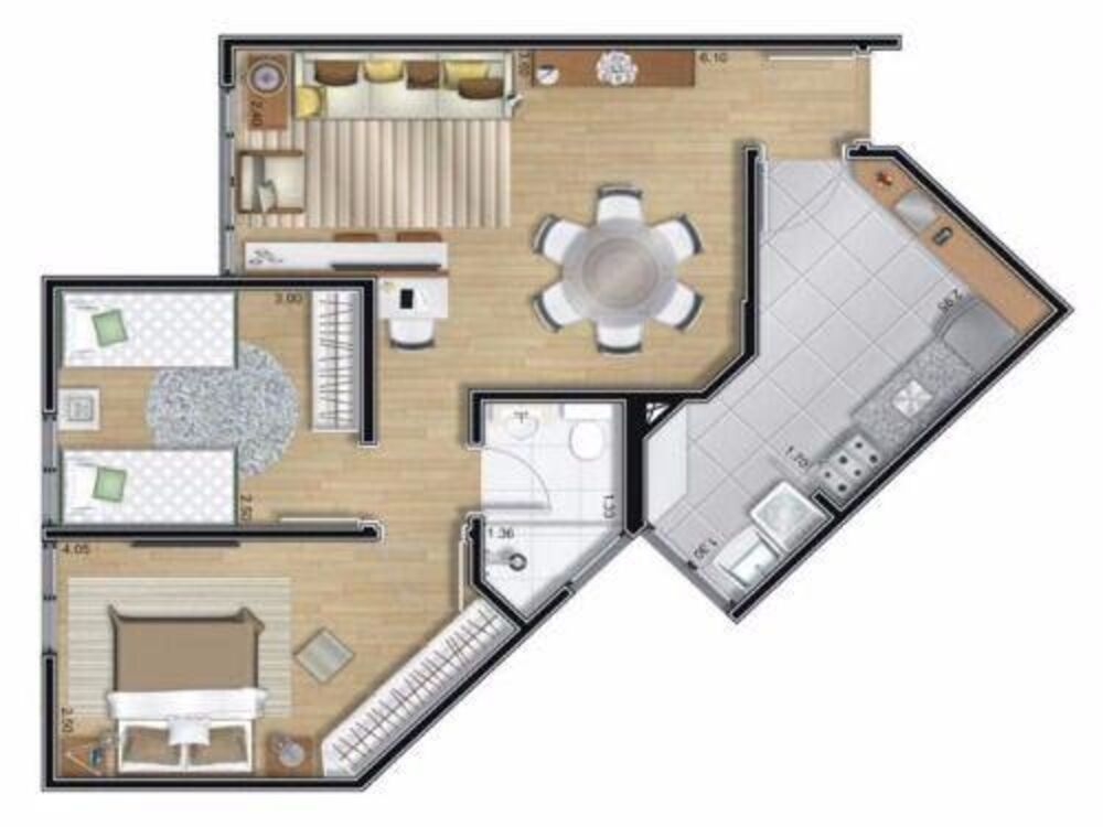 Apartamento, 2 quartos - Foto 2