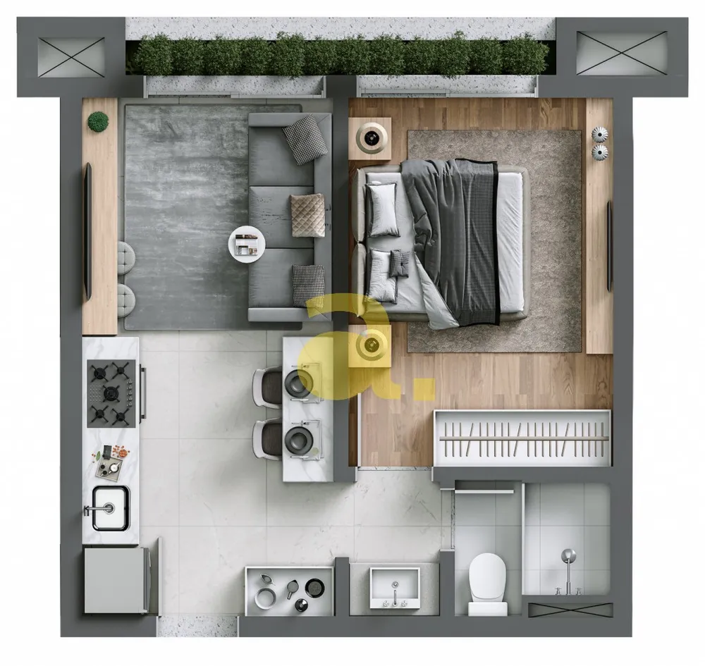 Apartamento, 1 quarto, 73 m² - Foto 14