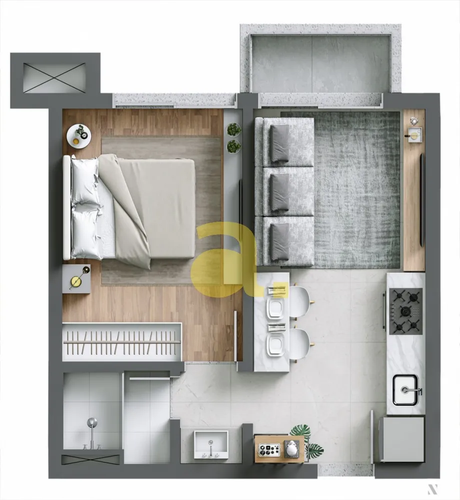 Apartamento, 1 quarto, 73 m² - Foto 13