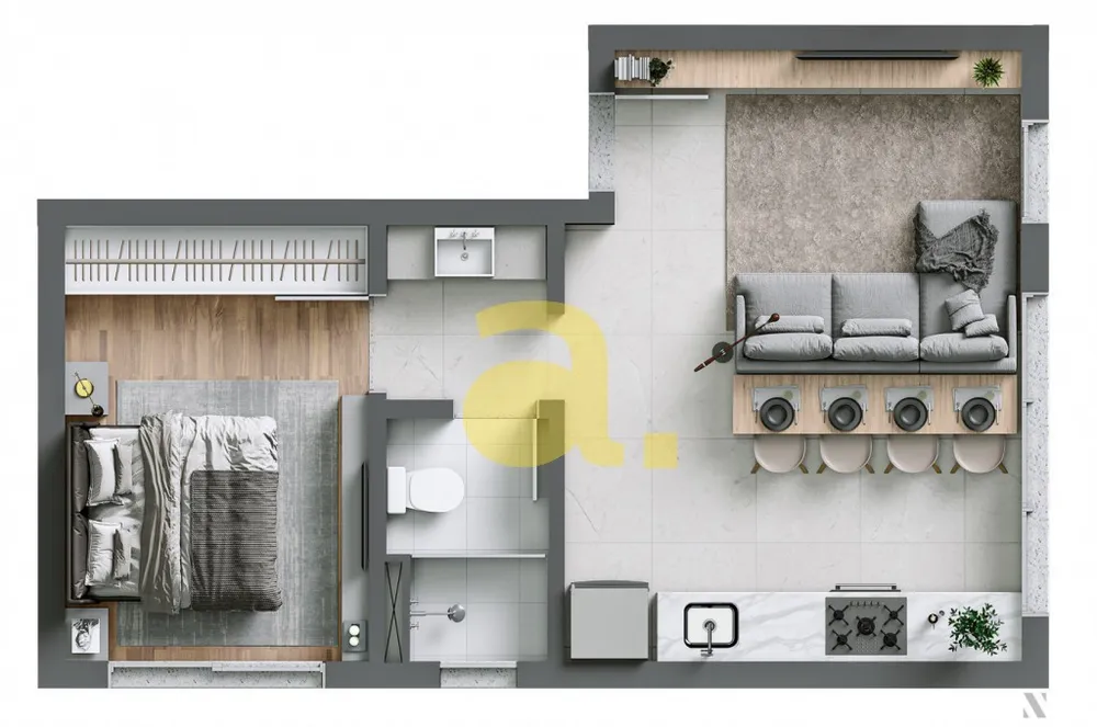 Apartamento, 1 quarto, 73 m² - Foto 12