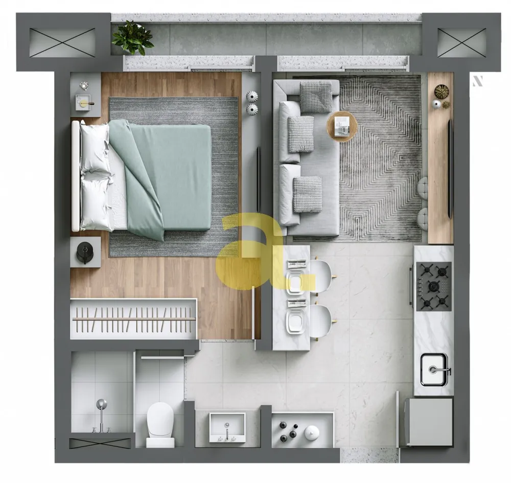 Apartamento, 1 quarto, 73 m² - Foto 15