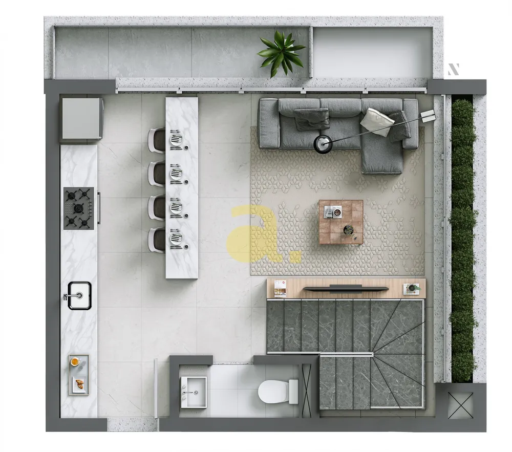Apartamento, 1 quarto, 31 m² - Foto 18