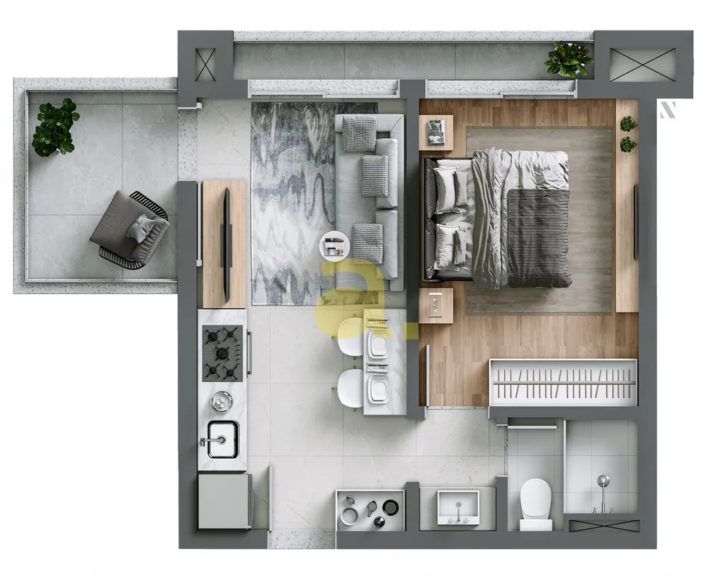 Apartamento, 1 quarto, 31 m² - Foto 17