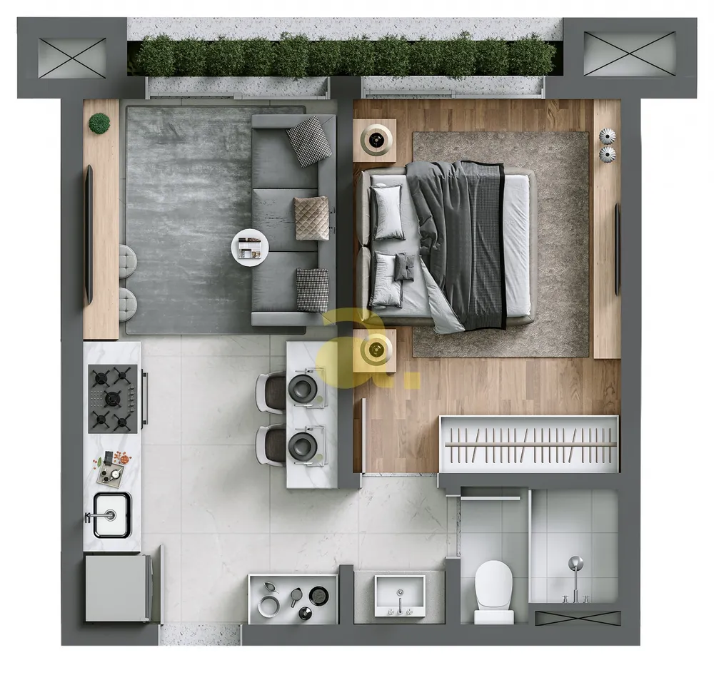 Apartamento, 1 quarto, 31 m² - Foto 15