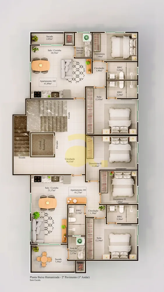 Apartamento, 3 quartos, 81 m² - Foto 14