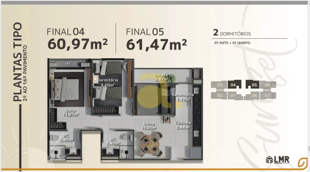 Apartamento, 2 quartos, 61 m² - Foto 19