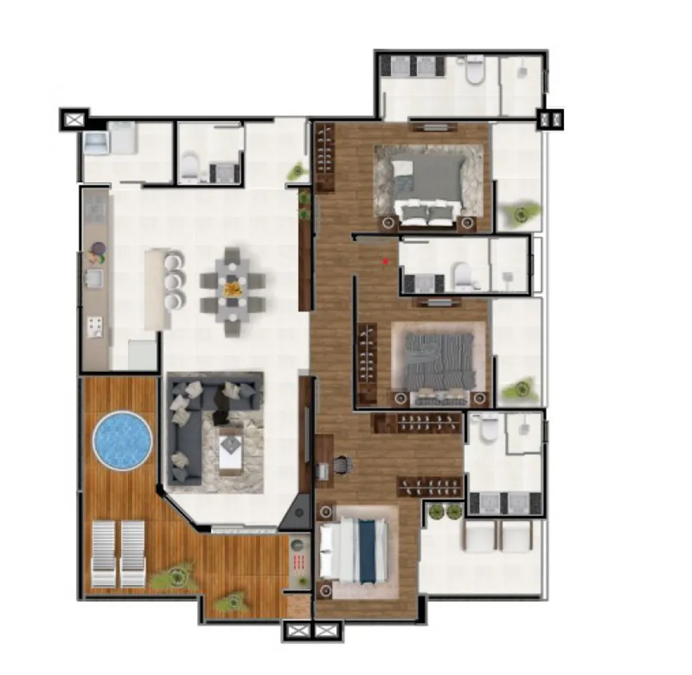 Apartamento, 3 quartos, 143 m² - Foto 2