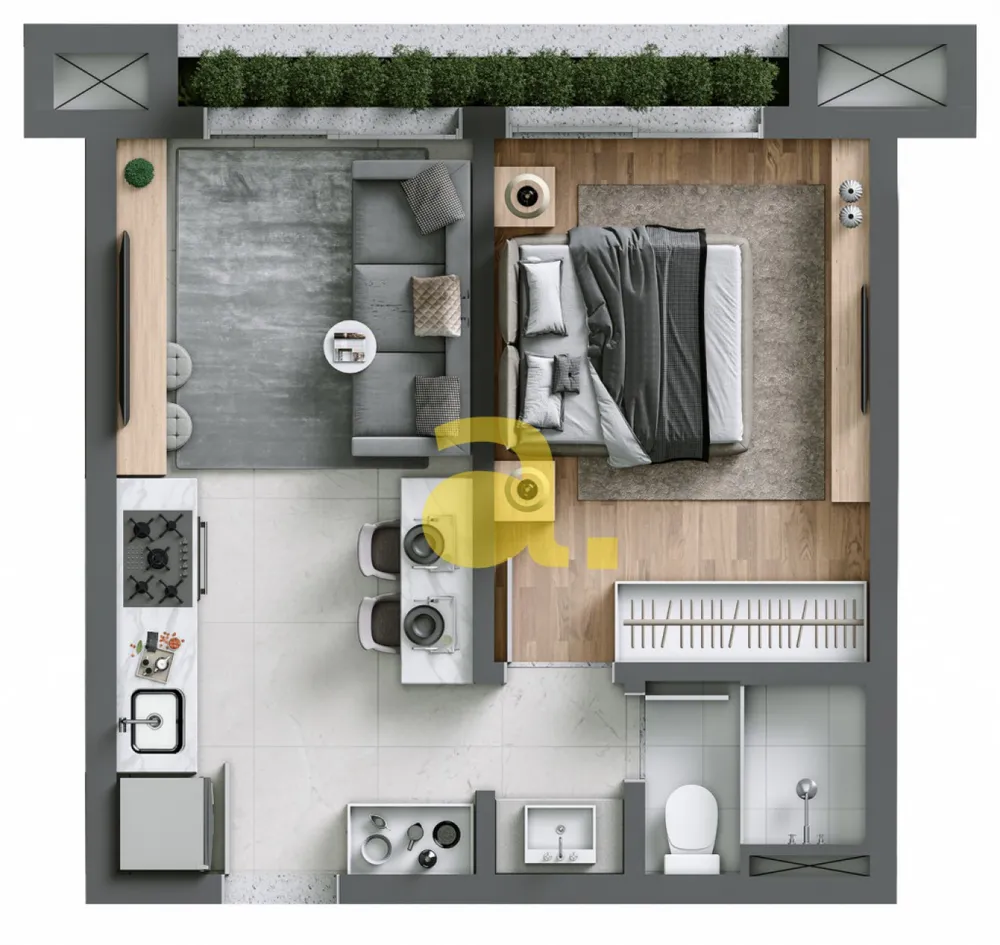 Apartamento, 1 quarto, 97 m² - Foto 14