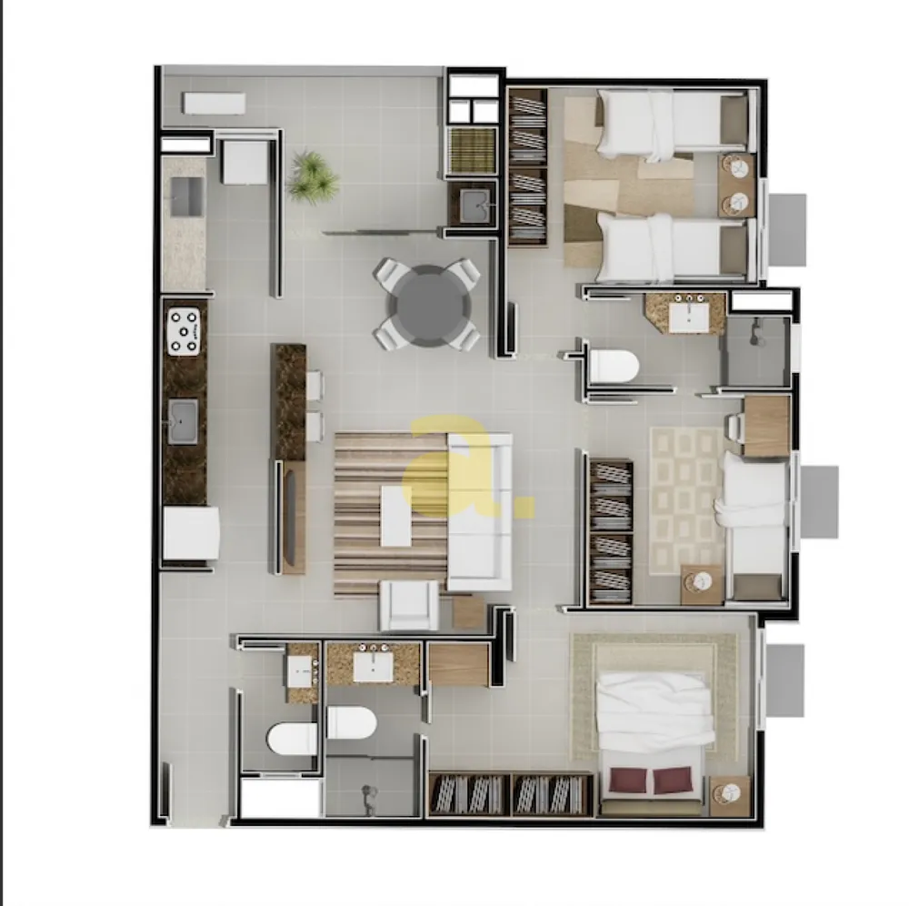Apartamento, 3 quartos, 82 m² - Foto 9