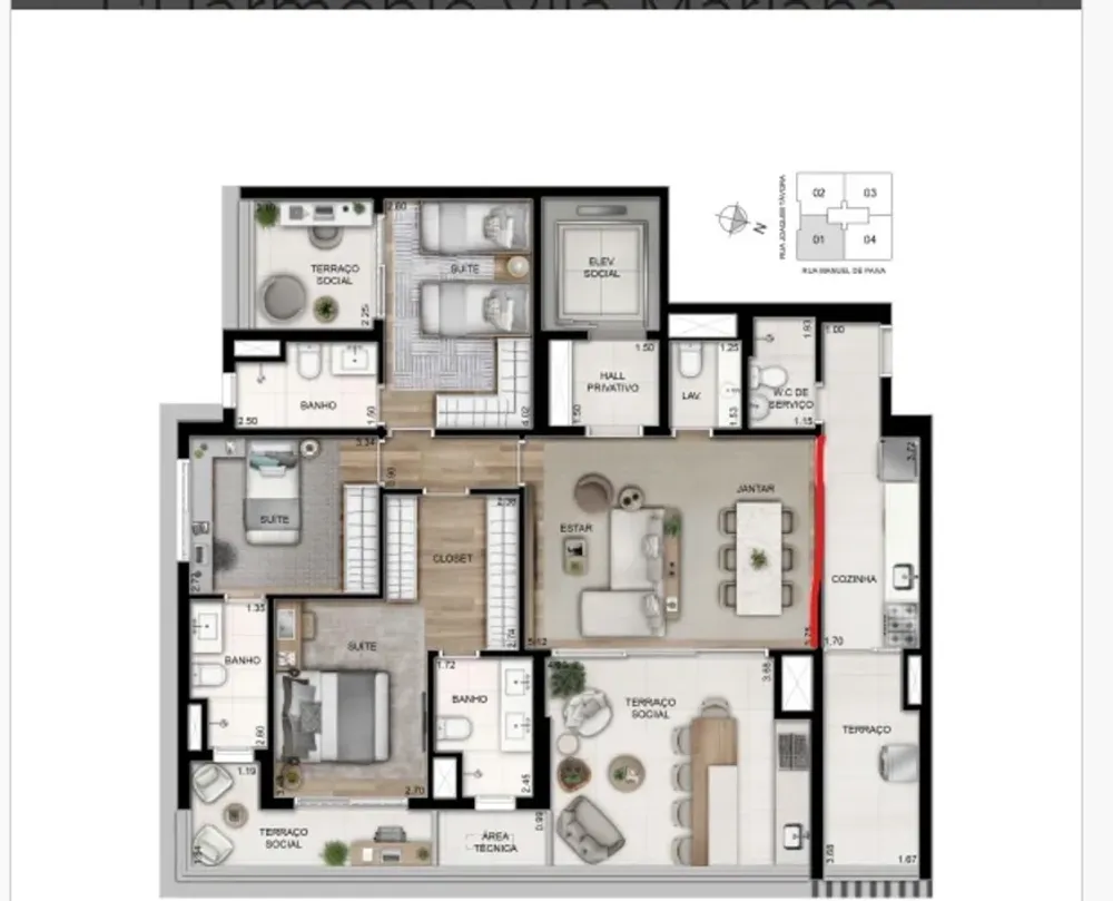 Apartamento, 3 quartos - Foto 4