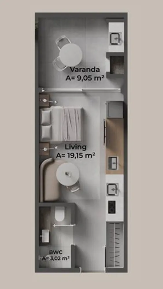 Apartamento, 1 quarto, 35 m² - Foto 13