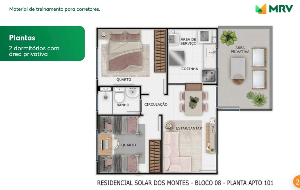 Apartamento à venda com 2 quartos, 40m² - Foto 4